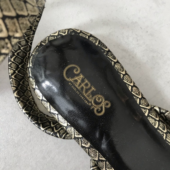 Size 6 wrap around sandal, snake skin! Gorg - Picture 4 of 5